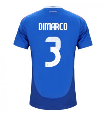 Italien Federico Dimarco #3 Hemmatröja EM 2024 Kortärmad